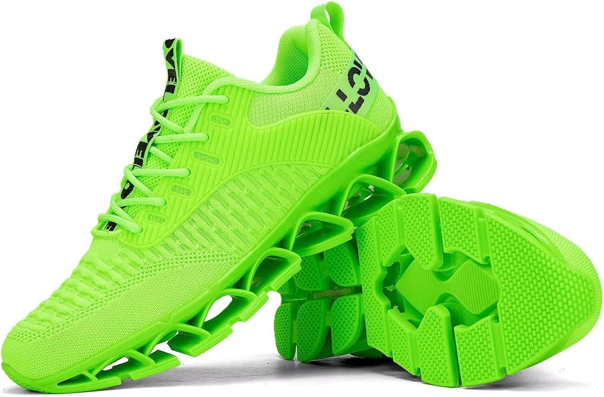 Vooncosir Men's Fashion Sneakers Breathable Mesh Running Shoes Blade Non Slip Soft Sole Casual Athletic Walking Shoes
