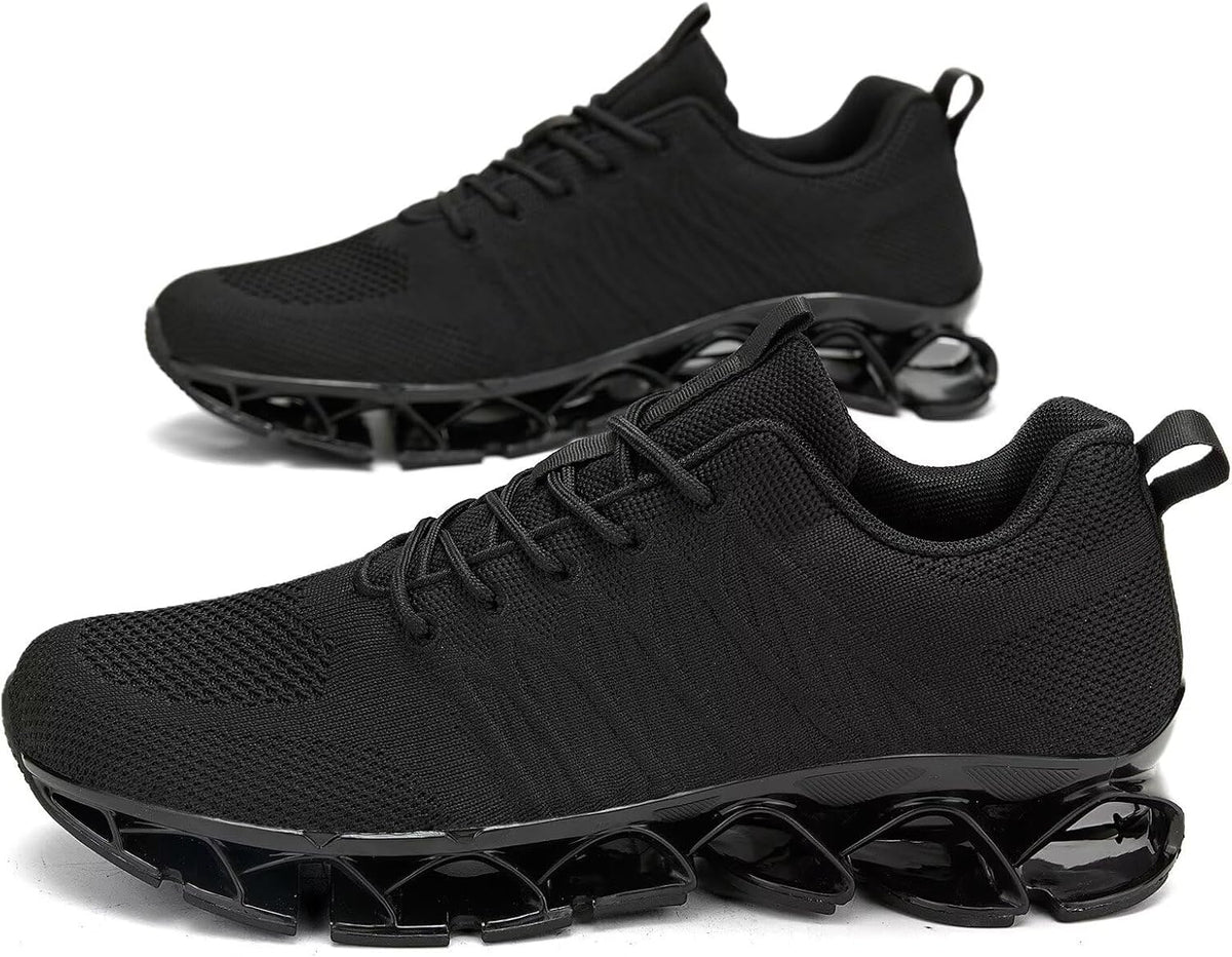Men's Slip on Walking Running Shoes Blade Tennis Casual Fashion Sneakers Comfort Non Slip Work Sport Athletic Trainer