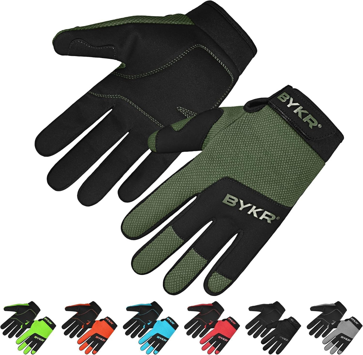 BYKR All-Weather Motorcycle Gloves for Men & Women – Protection for Dirt Bike, BMX, MX, and ATV Riding