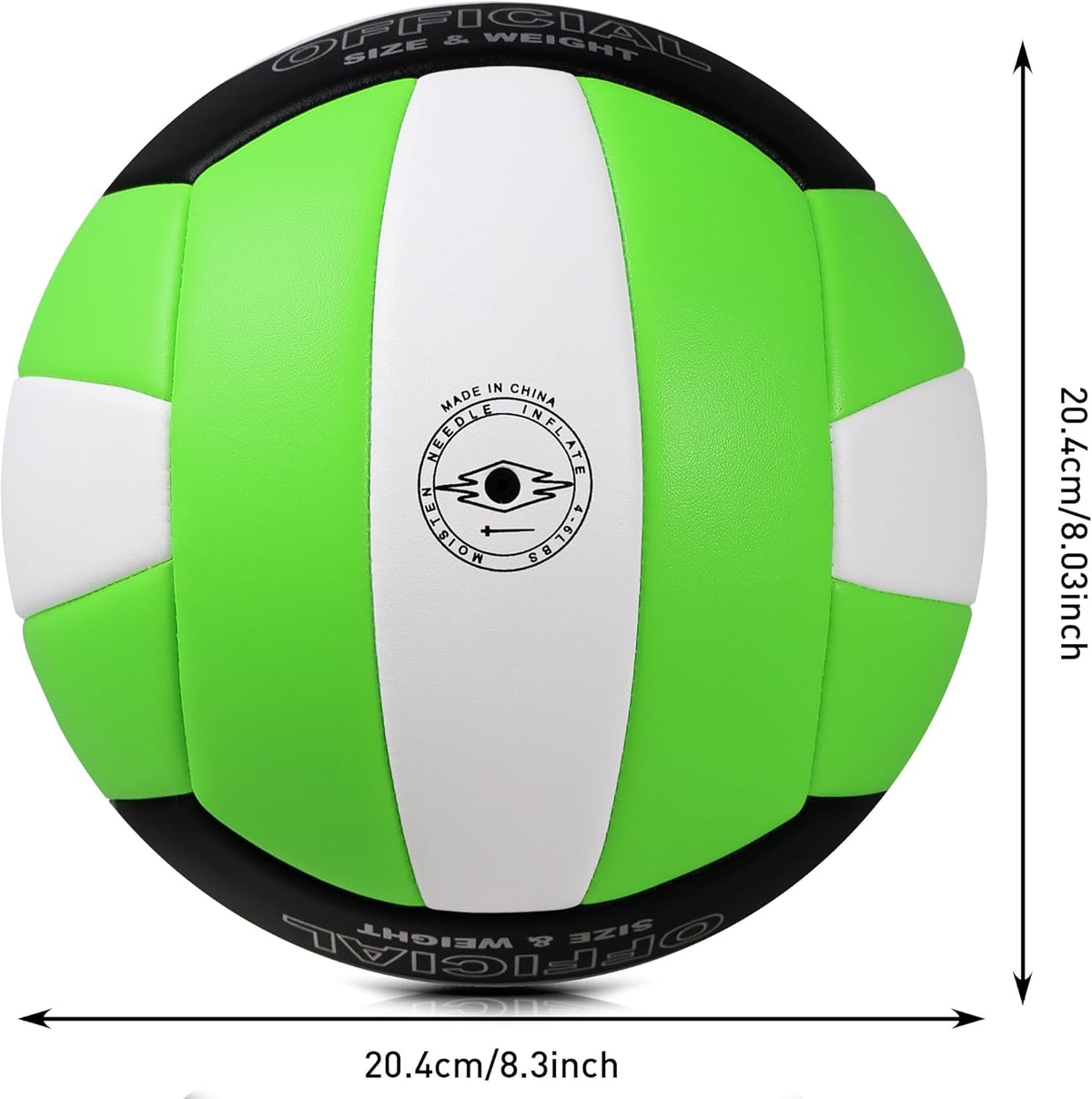Official Size 5 Volleyball, Soft Indoor Outdoor Volleyball for Game Gym Training Beach Play, 2 Pcs Per Pack with Pump Kit