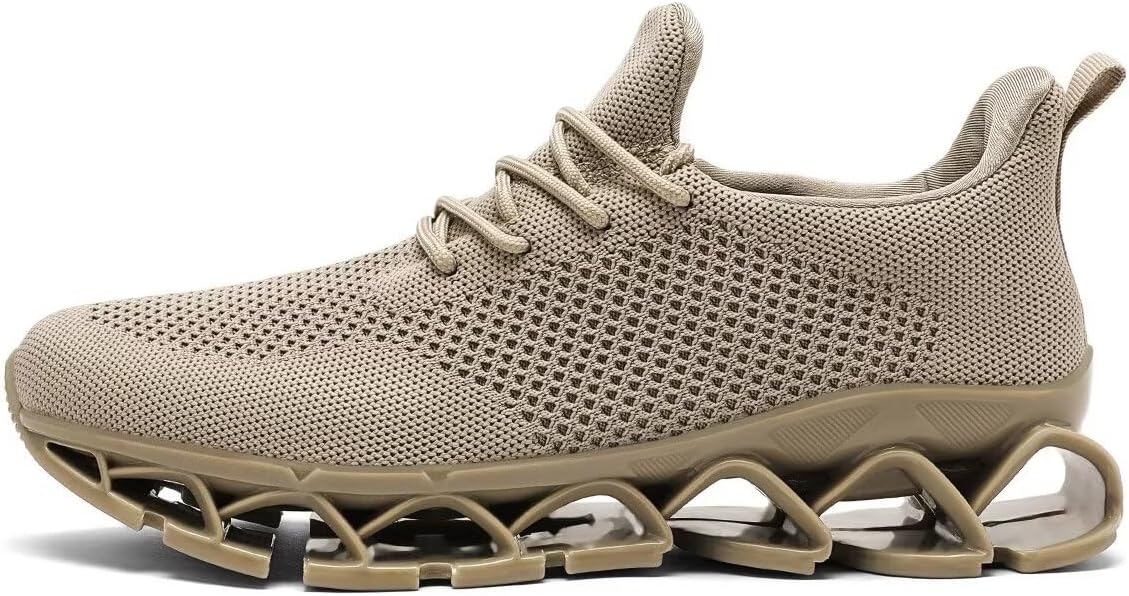 Men's Running Shoes Blade Tennis Walking Fashion Sneakers Breathable Non Slip Gym Sports Work Trainers