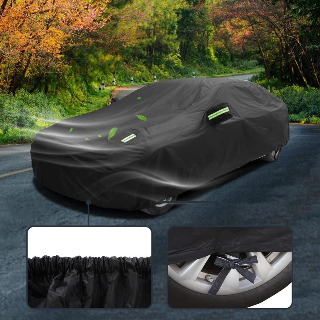 Car Cover Compatible with Mercedes-Benz GLE 2015-2025, ML 2006-2015, AMG GLE Coupe SUV, Waterproof All Weather Covers with Cotton Lining for GLE 350 400 450 500 550, Outdoor Rain Sun Snow Cover