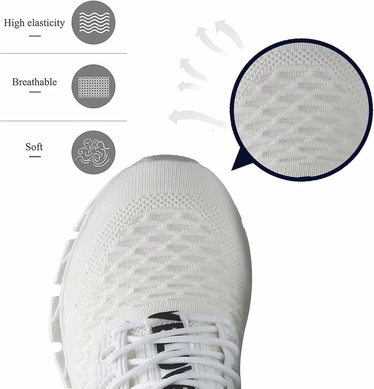 Men's Running Shoes Blade Tennis Walking Fashion Sneakers Breathable Non Slip Gym Sports Work Trainers