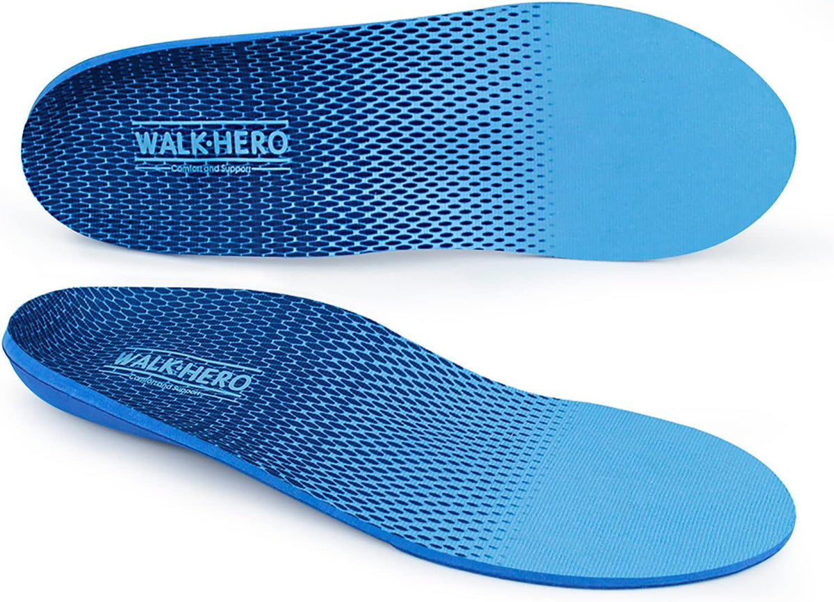 Plantar Fasciitis Feet Insoles Arch Supports Orthotics Inserts Relieve Flat Feet, High Arch (Mens 5-5 1/2 | Womens 7-7 1/2)