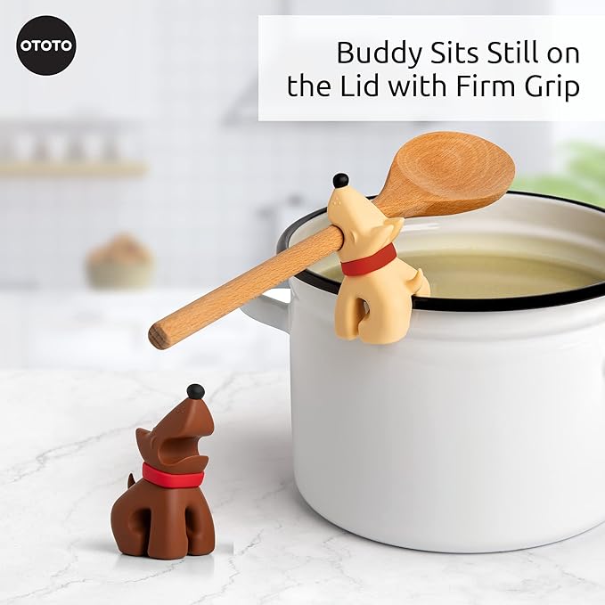 Funny Spoon Holder by OTOTO - Spoon Rest for Stove Top - Cooking Gadgets, Cooking Gifts, Cool Kitchen Gadgets, Cool Gifts, Cute Kitchen Accessories