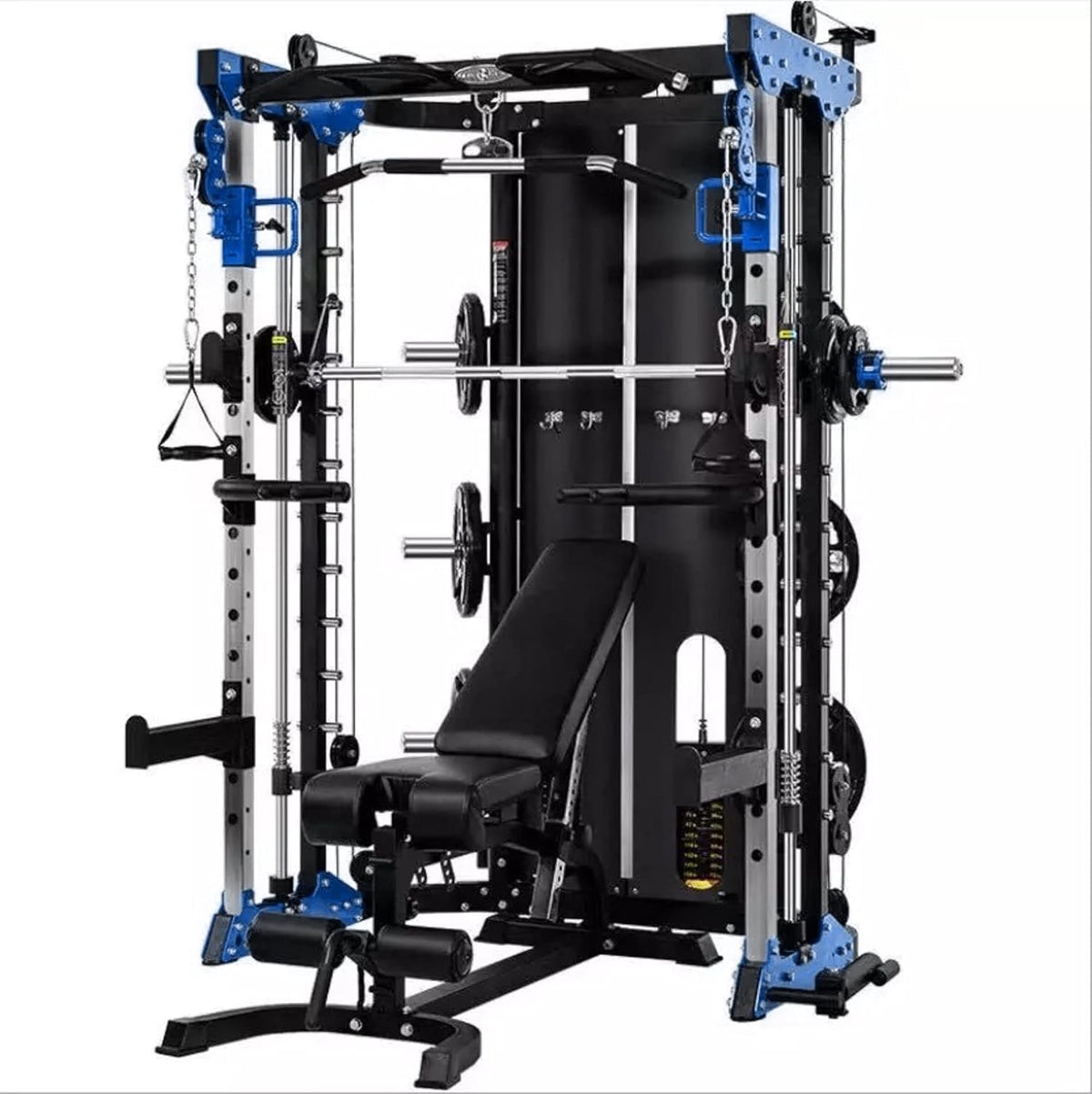 Smith Machine, Cables with Built in 160 kg Weights