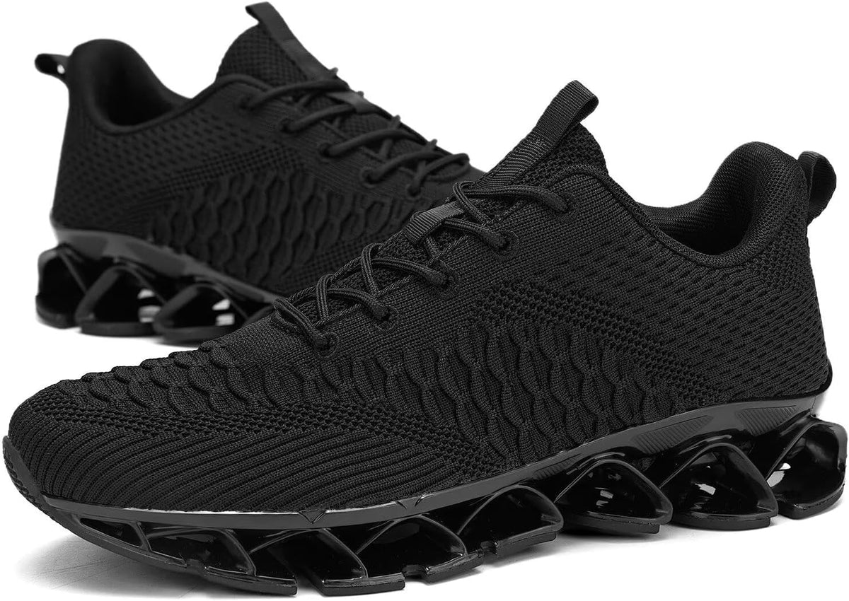 Men's Slip on Walking Running Shoes Blade Tennis Casual Fashion Sneakers Comfort Non Slip Work Sport Athletic Trainer