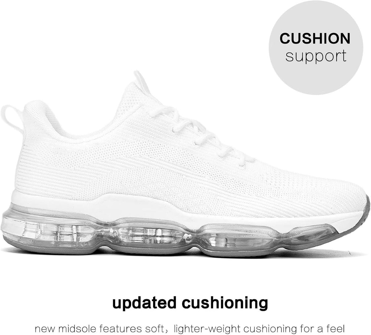 Mens Running Shoes Air Low Top Comfort Walking Lace Up Sneakers Breathable Fashion Tennis Sport Gym Fitness Cross Trainers