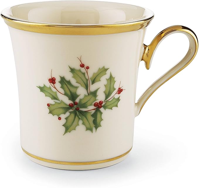 Lenox 897081 Holiday Mugs, Set of 4, Christmas Dinnerware, Hosting