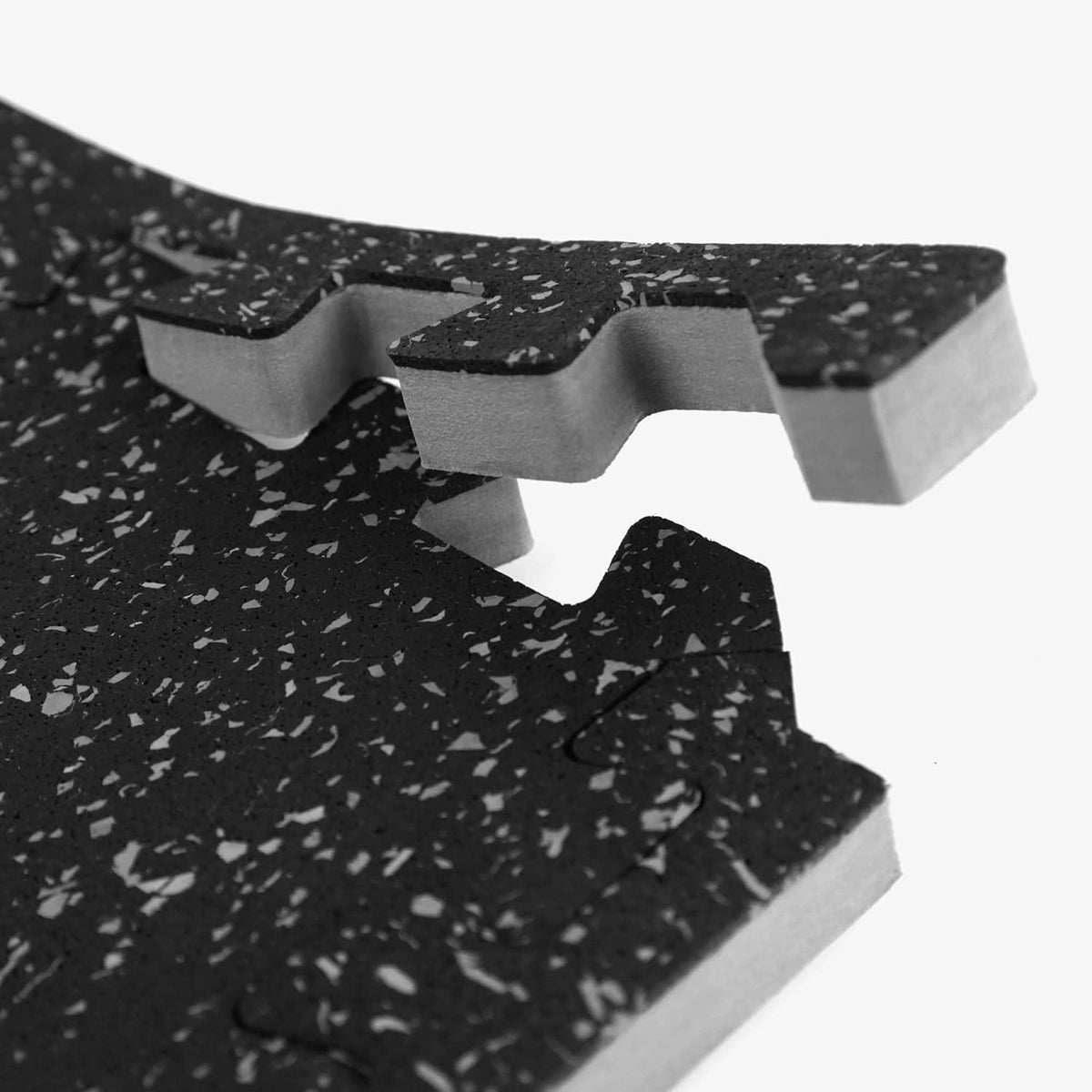 IncStores Impact Foam Rubber Floor Tiles, Interlocking Home Gym Floor Matts for Weight & Workout Equipment Room Padding, 2'x2' Tiles