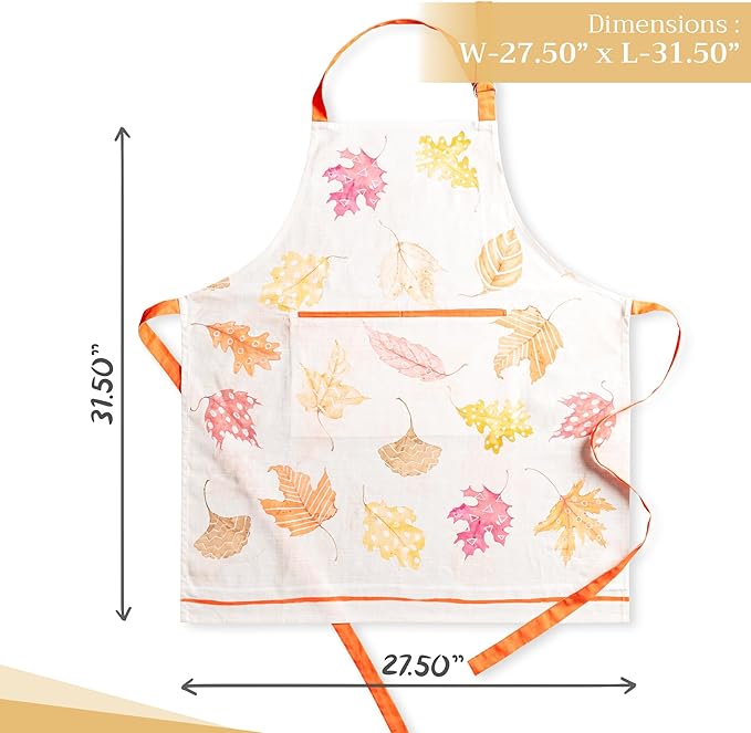 Maison d' Hermine 100% Cotton Apron for women with Pocket Kitchen Chef Apron for Men Cooking Mothers Day Gifts