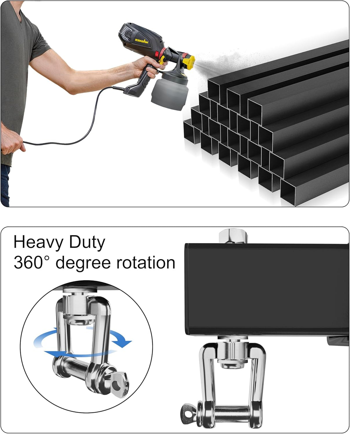 Adjustable Heavy Duty Bag Hanger,Wall Mount Punching Bag Hanger,Thickened Steel Plate and Stainless Steel kit for Home Gym Indoor Outdoor (Supports up to 900Ib)