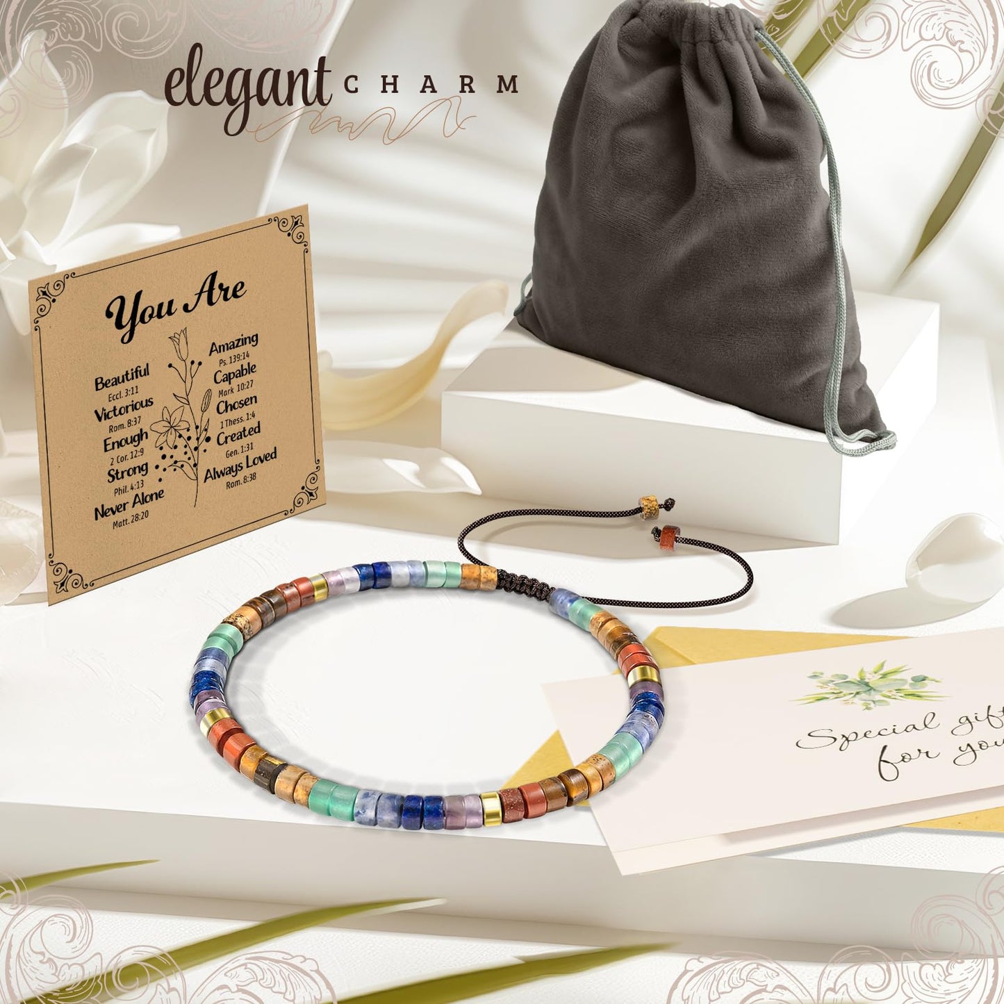 ZOKCC Inspirational Gifts Bracelets for Women: Mothers Day Gifts for Women Her Friends Sister Mom - Healing Natural Stone Beads Bracelets Thinking of you Get Well Soon Gift for Women