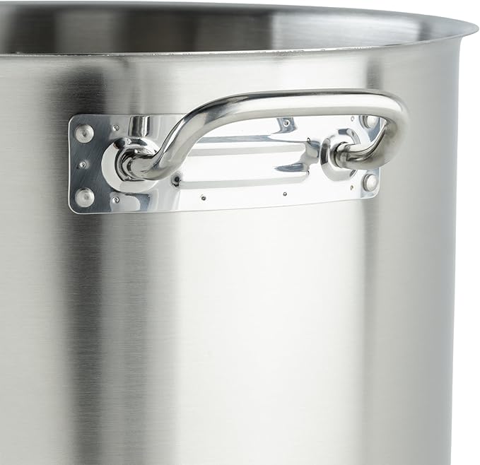 Winware SST-40 Stainless Steel 40 Quart Stock Pot with Cover