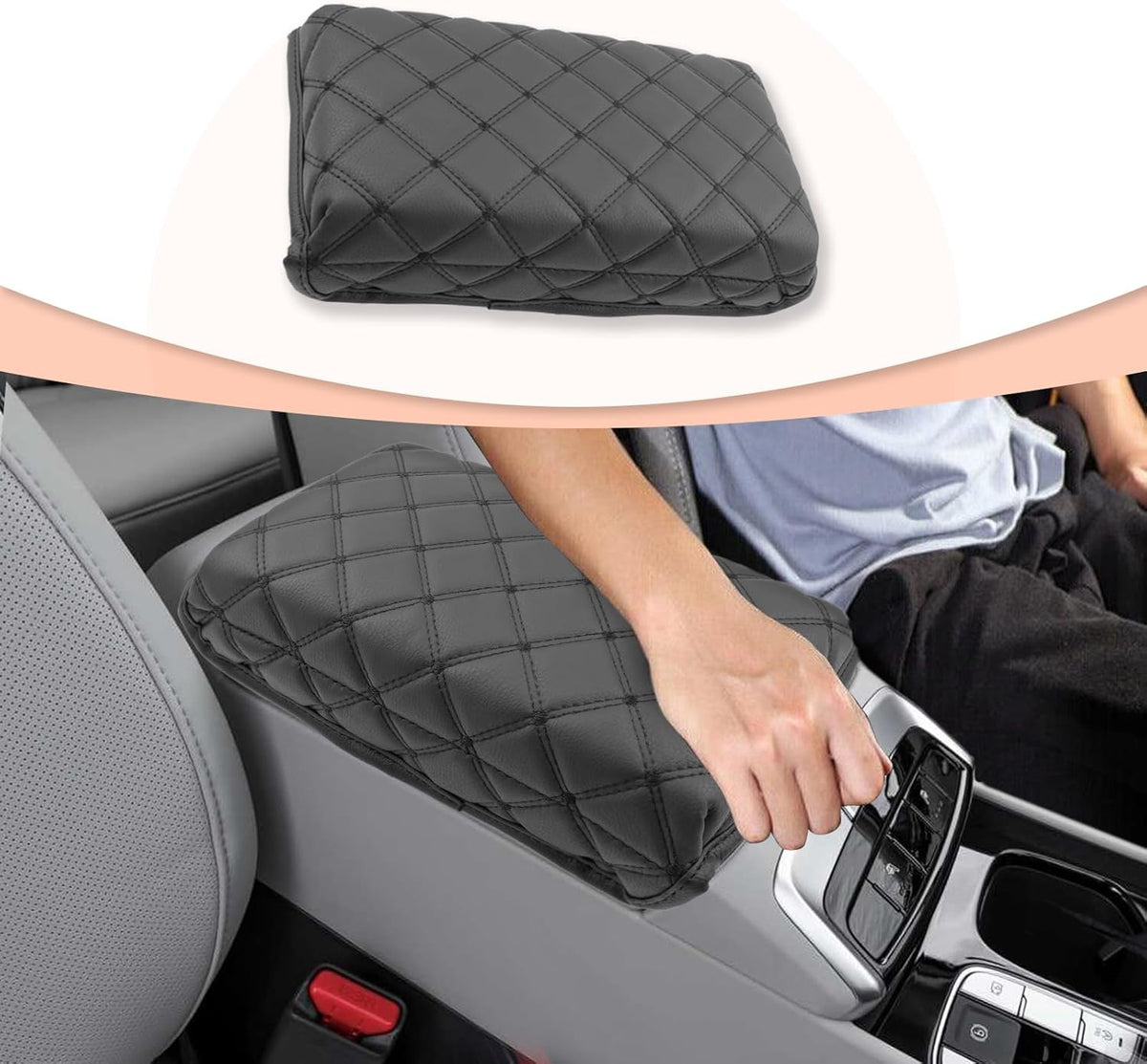 CDEFG for 2022 2023 2024 Hyundai Tucson Santa Cruz Center Console Armrest Cover Arm Rest Box Protector for Tucson Santa Cruz 2022 2023 2024 Interior Accessories