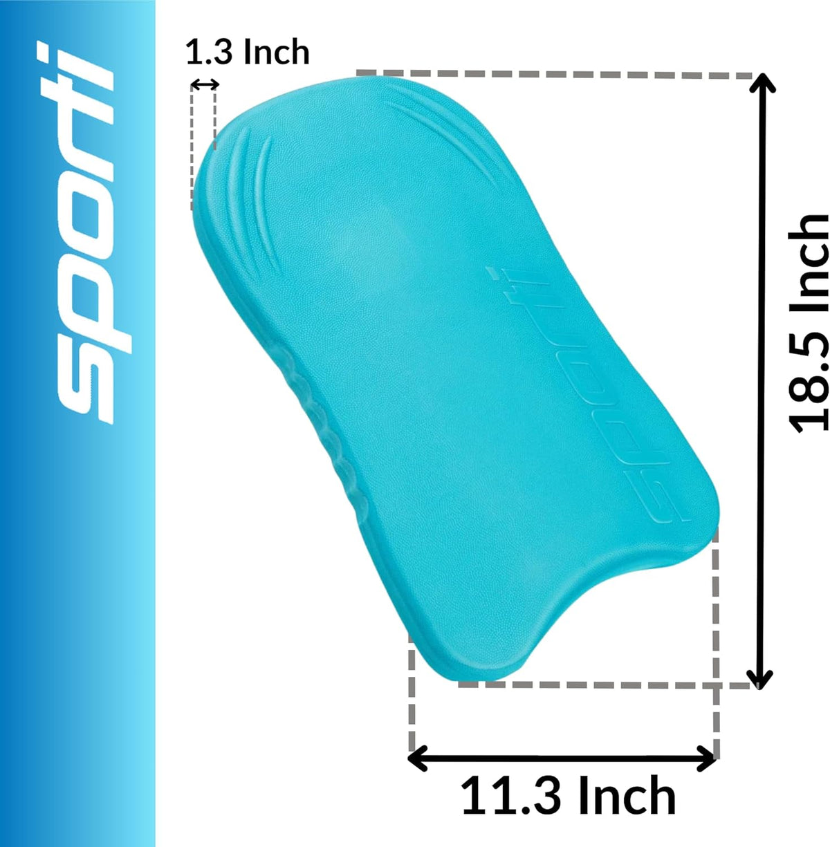 Sporti Adult Kickboard for Swim Training - Swimming Kickboard for Men Women, Water Board for Adult, Swimming Training Aid