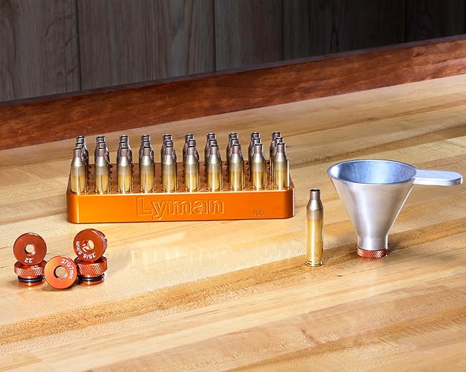 Lyman Products Brass Smith Pro Powder Funnel System, 5, Orange