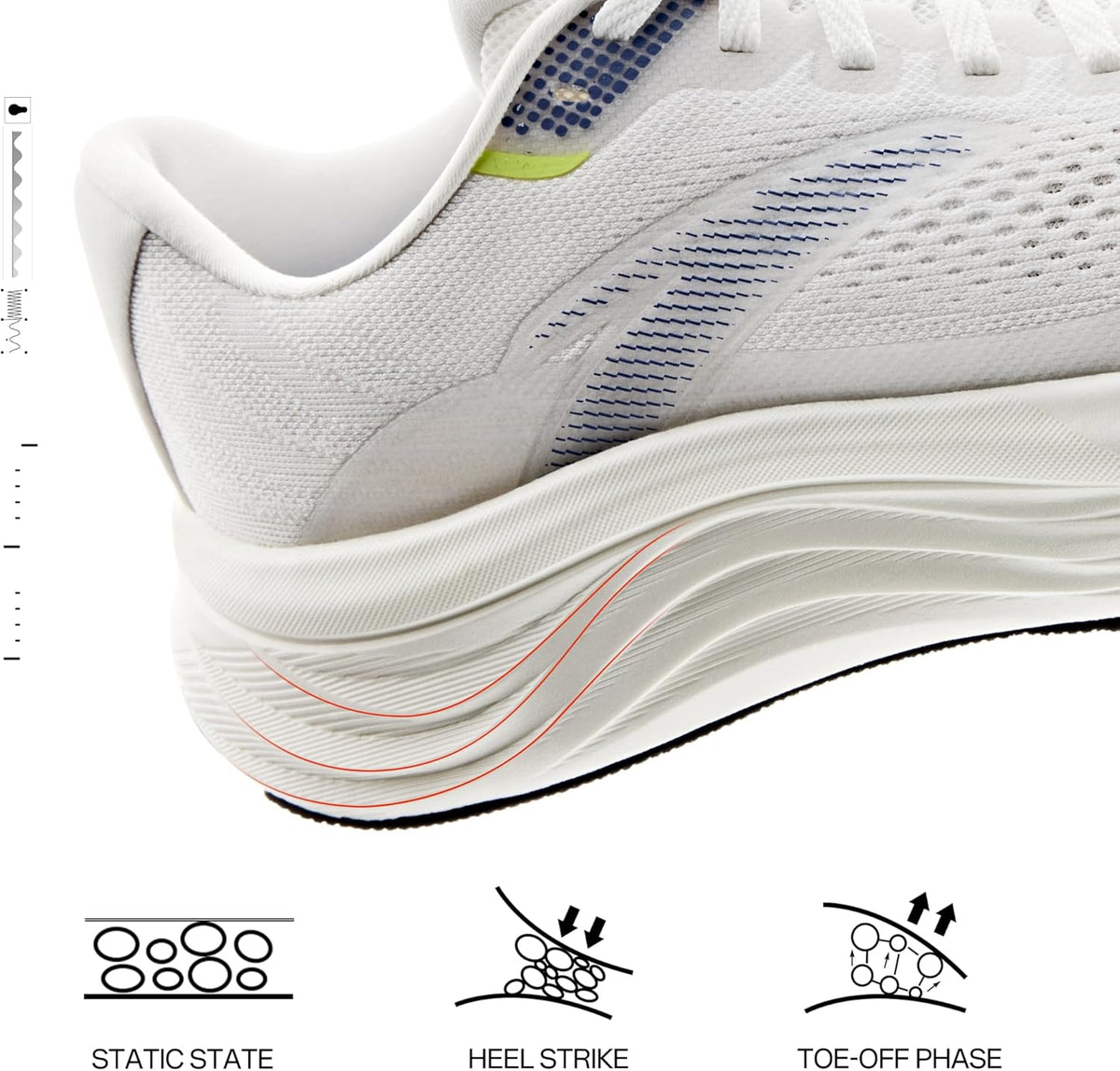 Men’s PG7 Running Shoes Cushioning Comfortable Breathable Athletic Workout Gym Cross Trainer Sports Sneakers