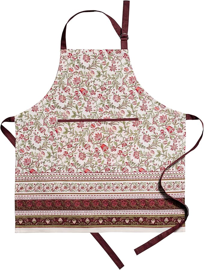 Maison d' Hermine 100% Cotton Apron for women with Pocket Kitchen Chef Apron for Men Cooking Mothers Day Gifts