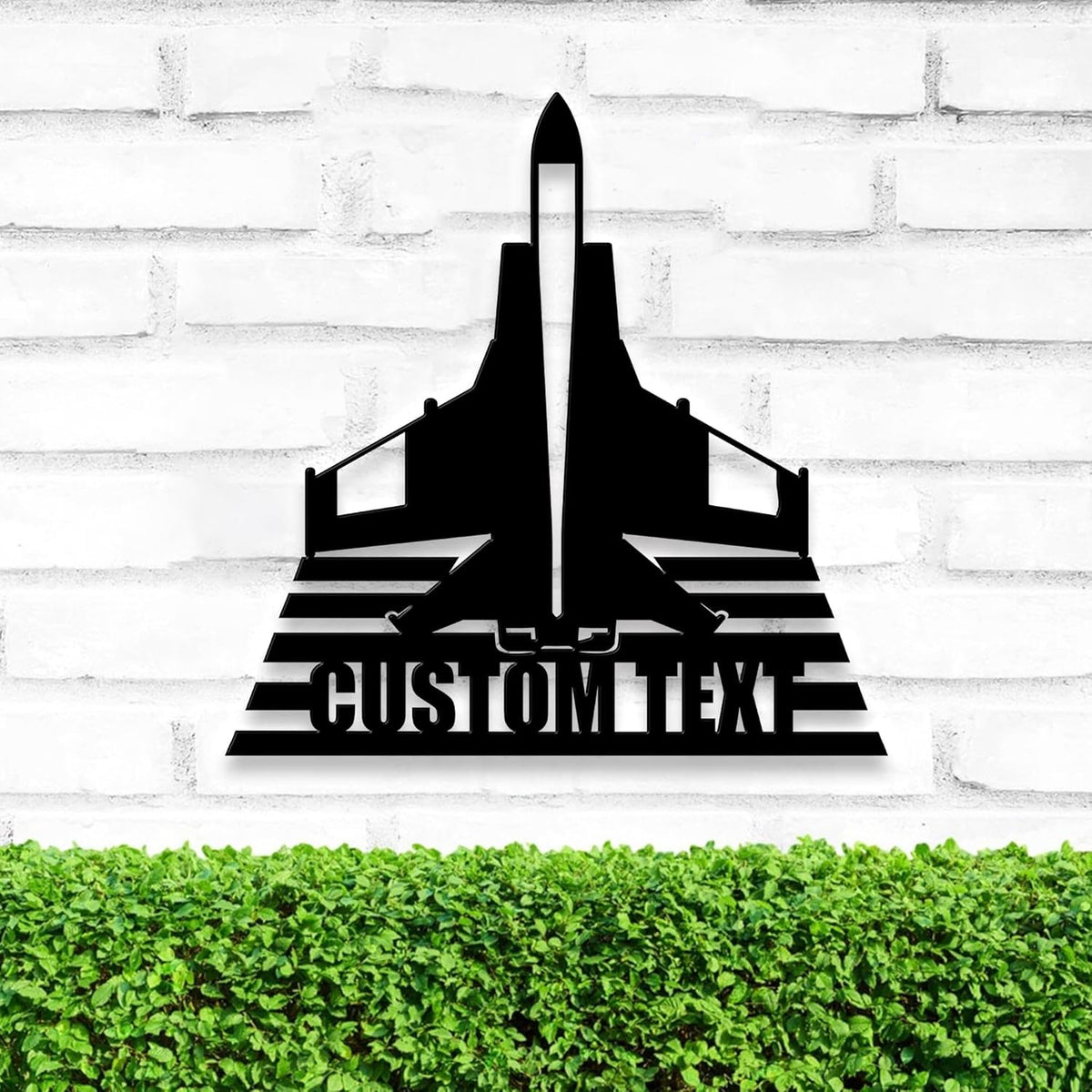 Personalized Fighter Aircraft Metal Wall Art LED Light, Custom Aviation Signs With LED Lights, Fighter Pilot Gift, Outdoor Decor, Wall Hanging, Home Decor, Birthday Xmas Gift
