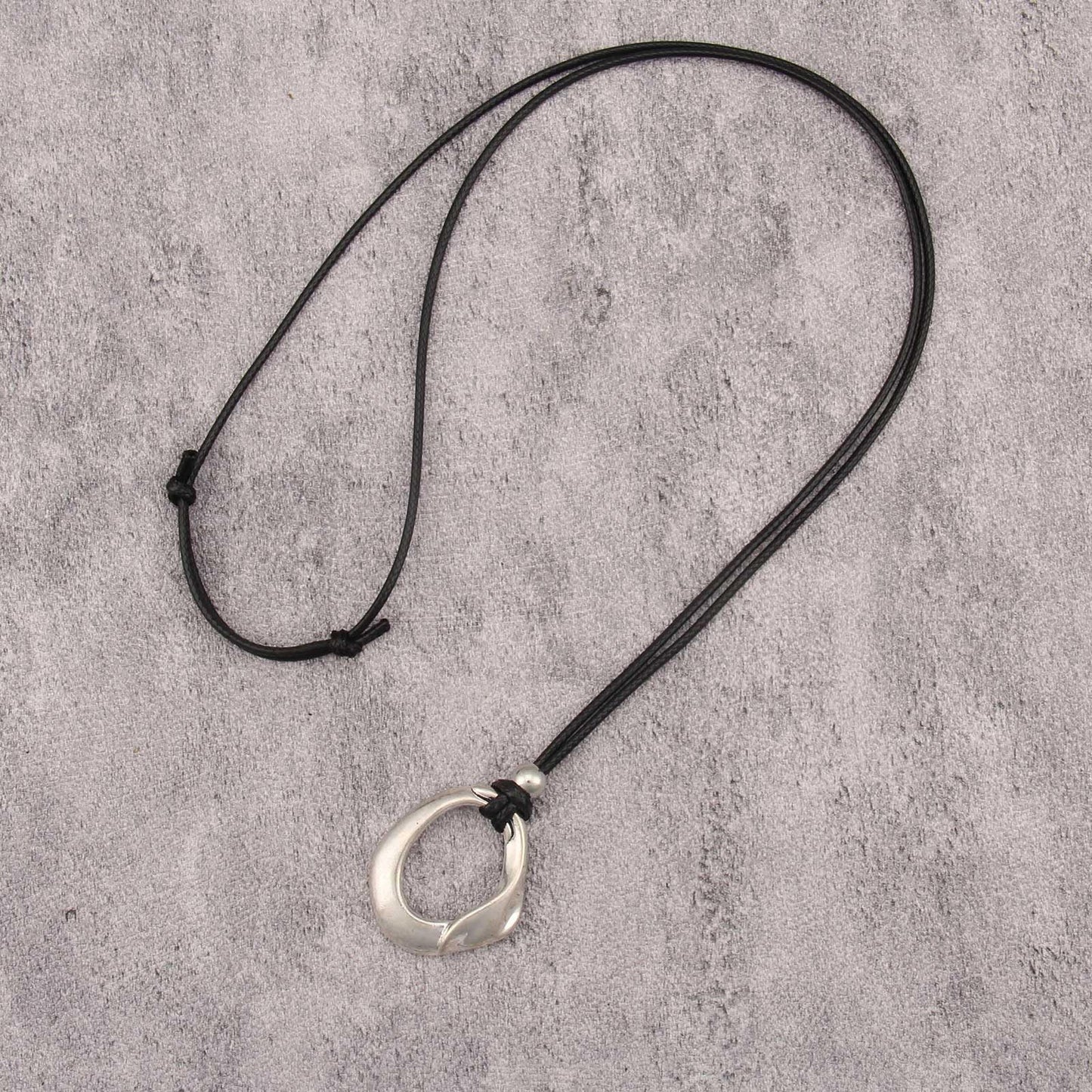 joymiao Chunky Boho Long Necklace for Women Vintage Bohemian Necklaces with Silver Pendant Hippie Choker Jewelry