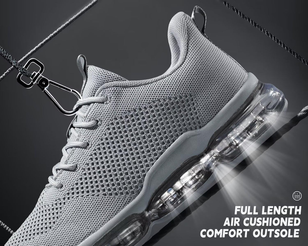 Men's Air Cushion Running Shoes Breathable Tennis Fashion Sneakers Non Slip Workout Casual Sport Shoes Gym Training Comfortable Walking Shoes