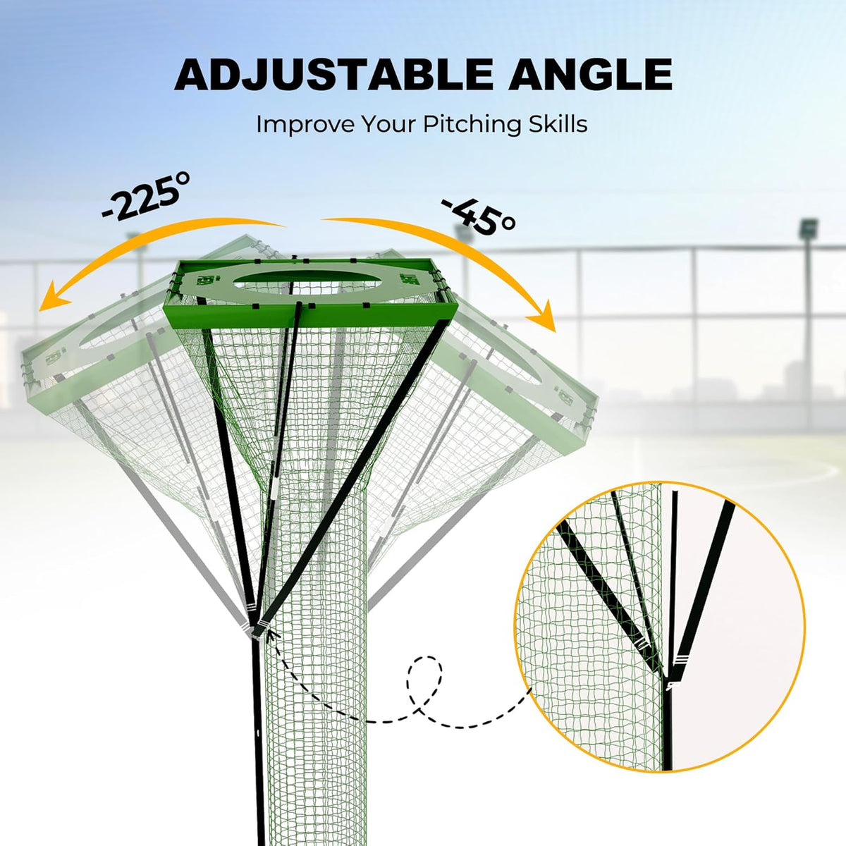 Volleyball Setter Trainer Net, 3x3 Ft Adjustable Height & Angle, Perfect for Indoor & Outdoor Targeted Volleyball Training Equipment, Enhances Setting, Spiking & Serving Skills, Includes Target Cloth