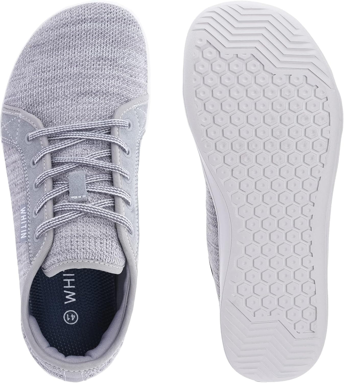 WHITIN Men's Wide Minimalist Barefoot Sneakers | Zero Drop Sole | Optimal Relaxation