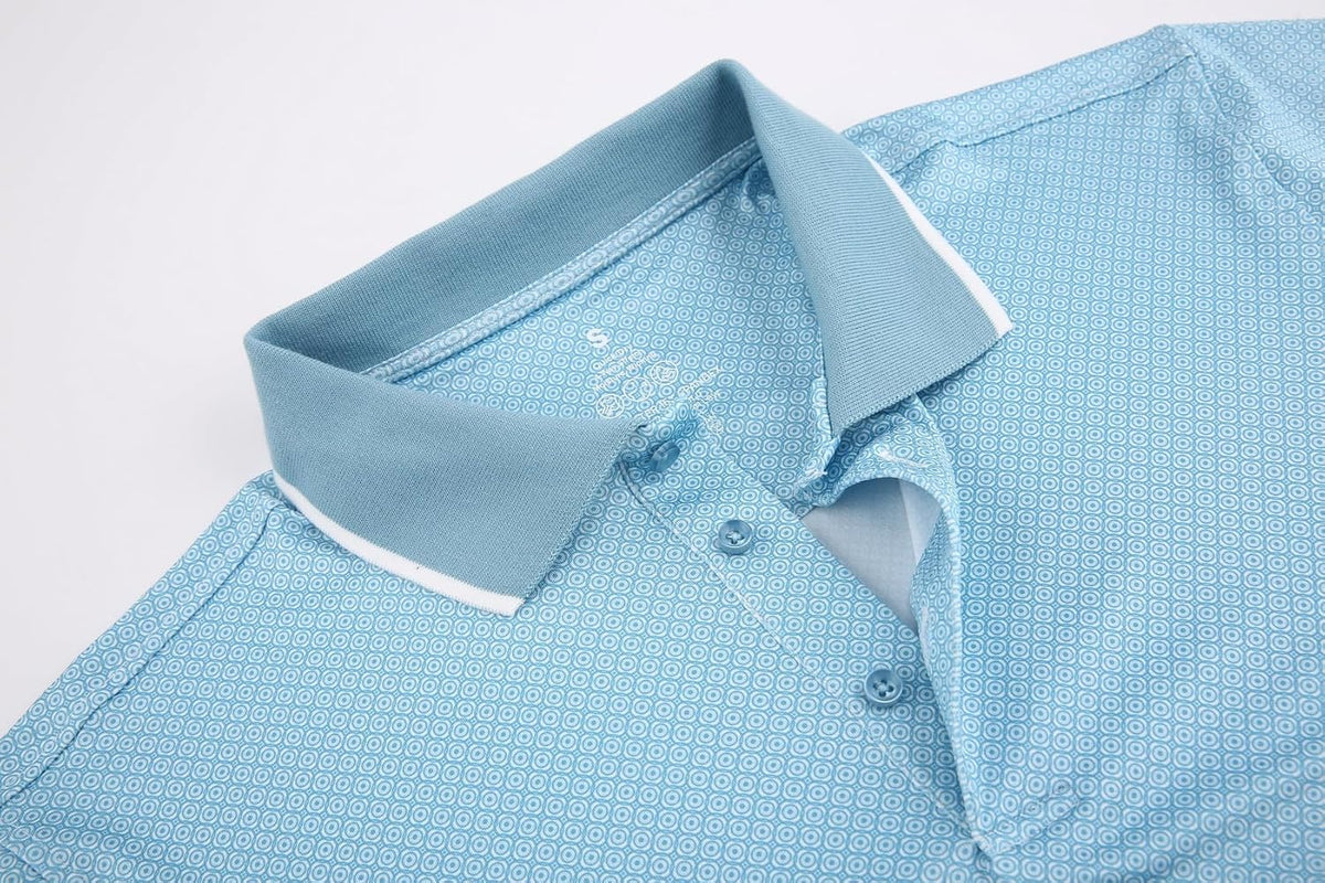 Alex Vando Mens Polo Shirts Short Sleeve Regular Fit Fashion Designed Shirt
