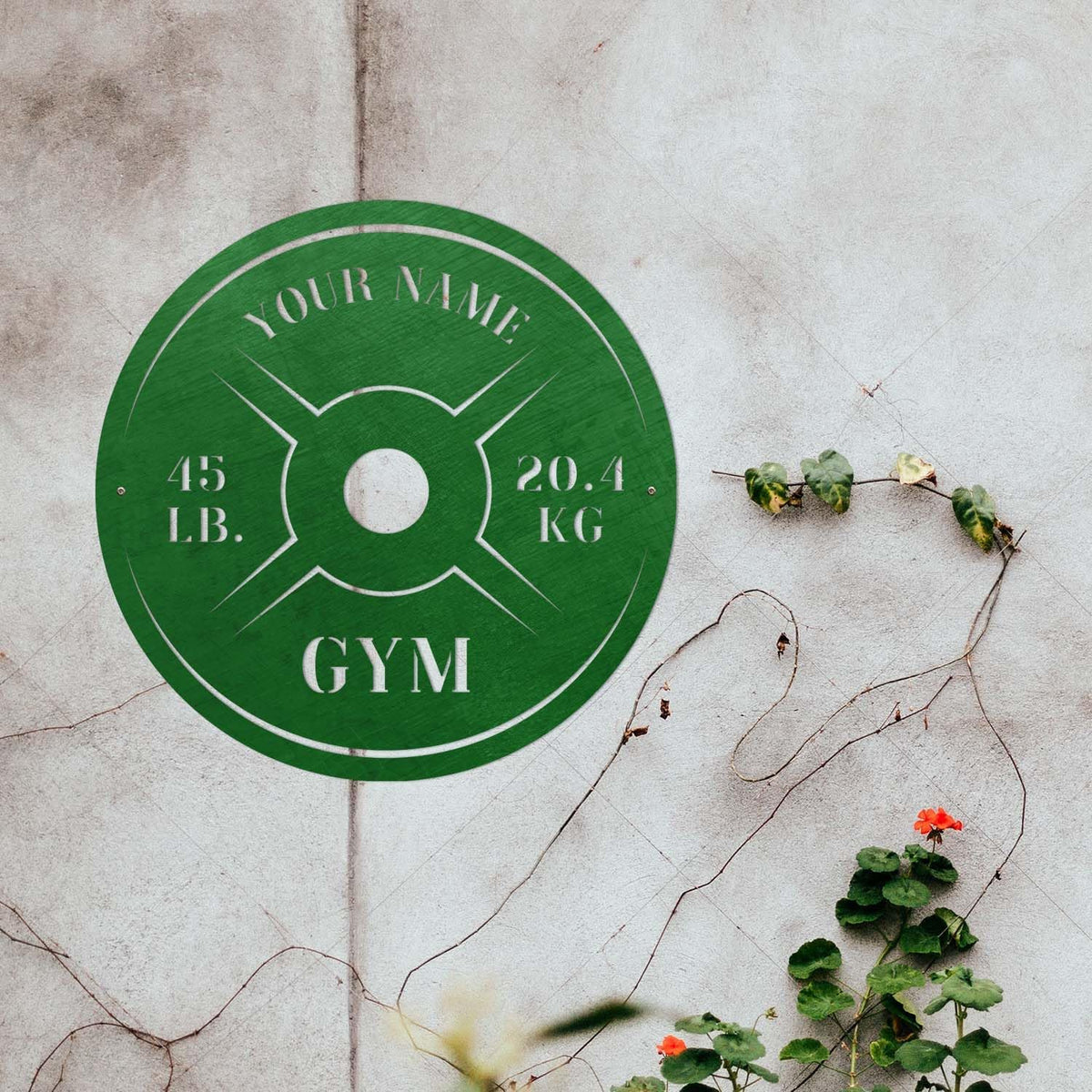 Personalized Home Gym LED Tin Metal Sign Multiple Sizes, Weight Lifting Exercise Workout Room Training Fitness Center Motivational Inspirational Quotes Decor Wall Art Hanging Accessories (08 w/o LED)