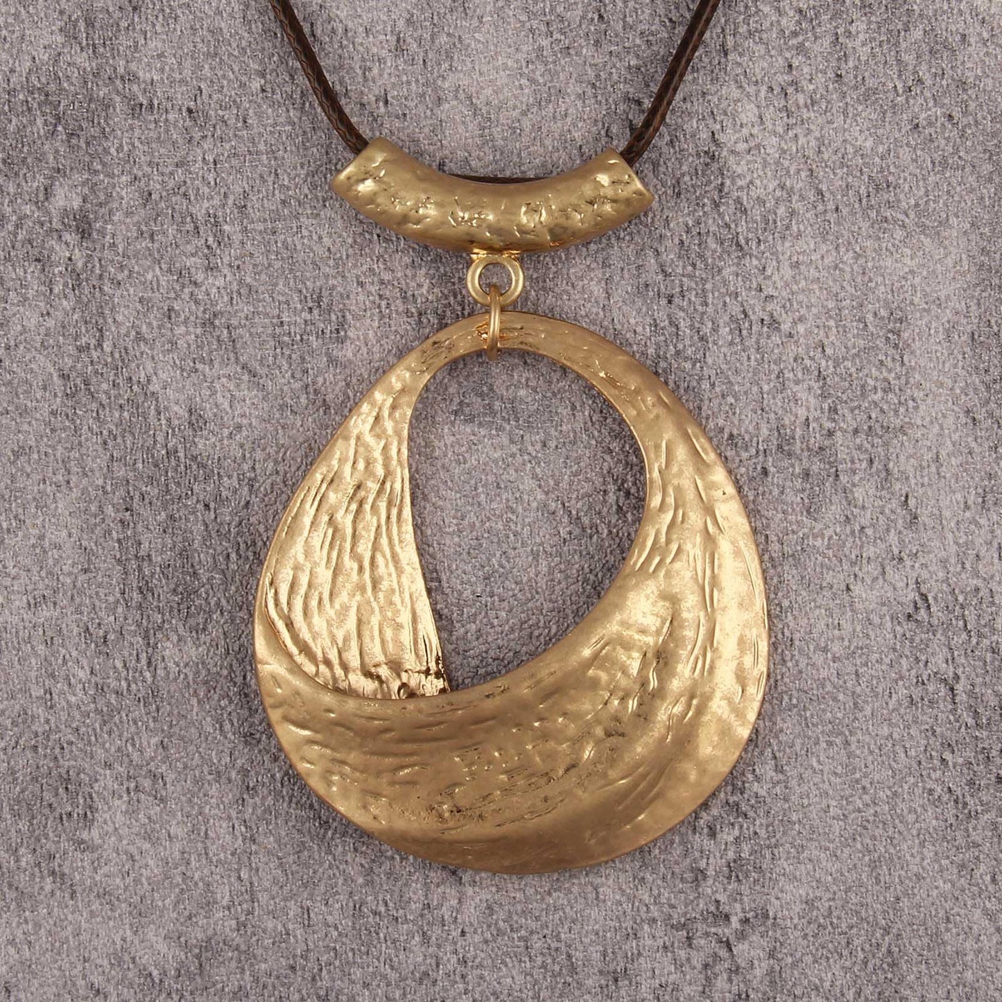 joymiao Boho Pendant Necklace for Women Vintage Long Chunky Bohemian Necklace with Large Gold Pendant Hippie Choker Necklaces