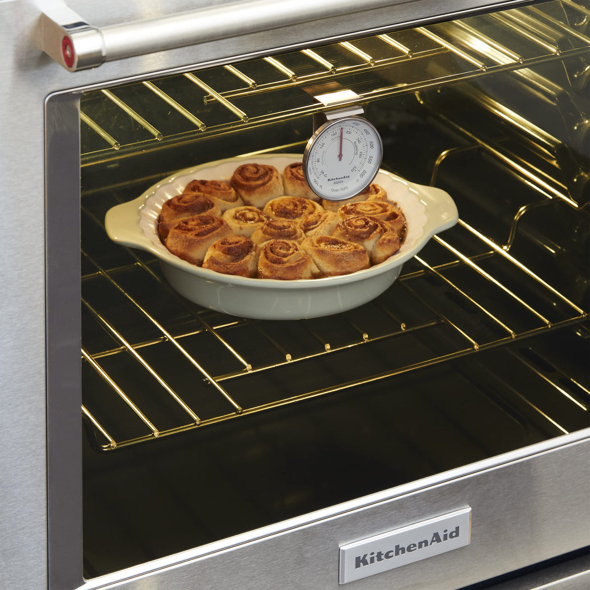 KitchenAid 3-in Dial Oven Thermometer, Temperature Range: 100°F to 600°F