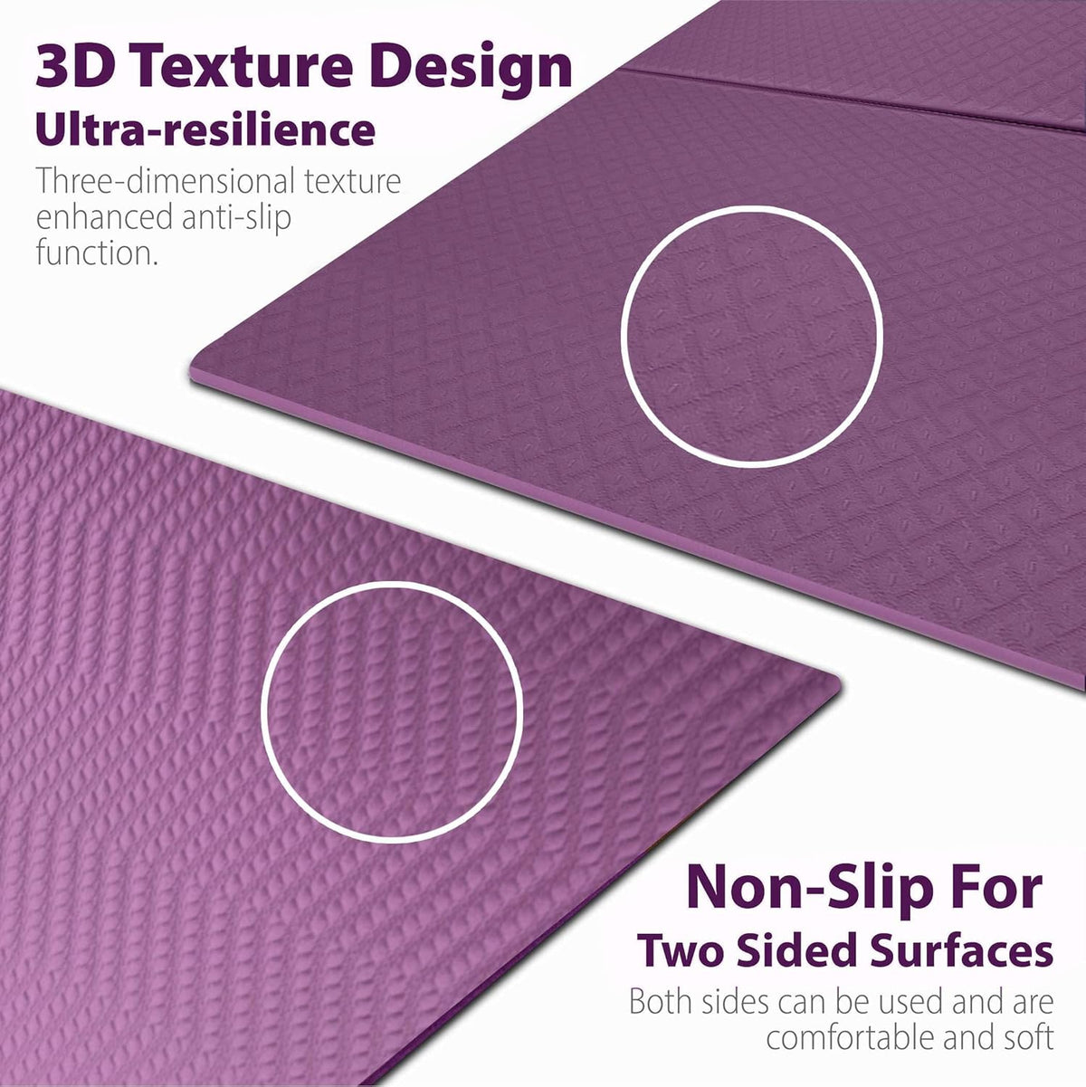 Foldable Yoga Exercise Mat – Lightweight, Anti-Slip, and Easy to Store for Yoga, Pilates, Home Workouts, and Floor Exercises