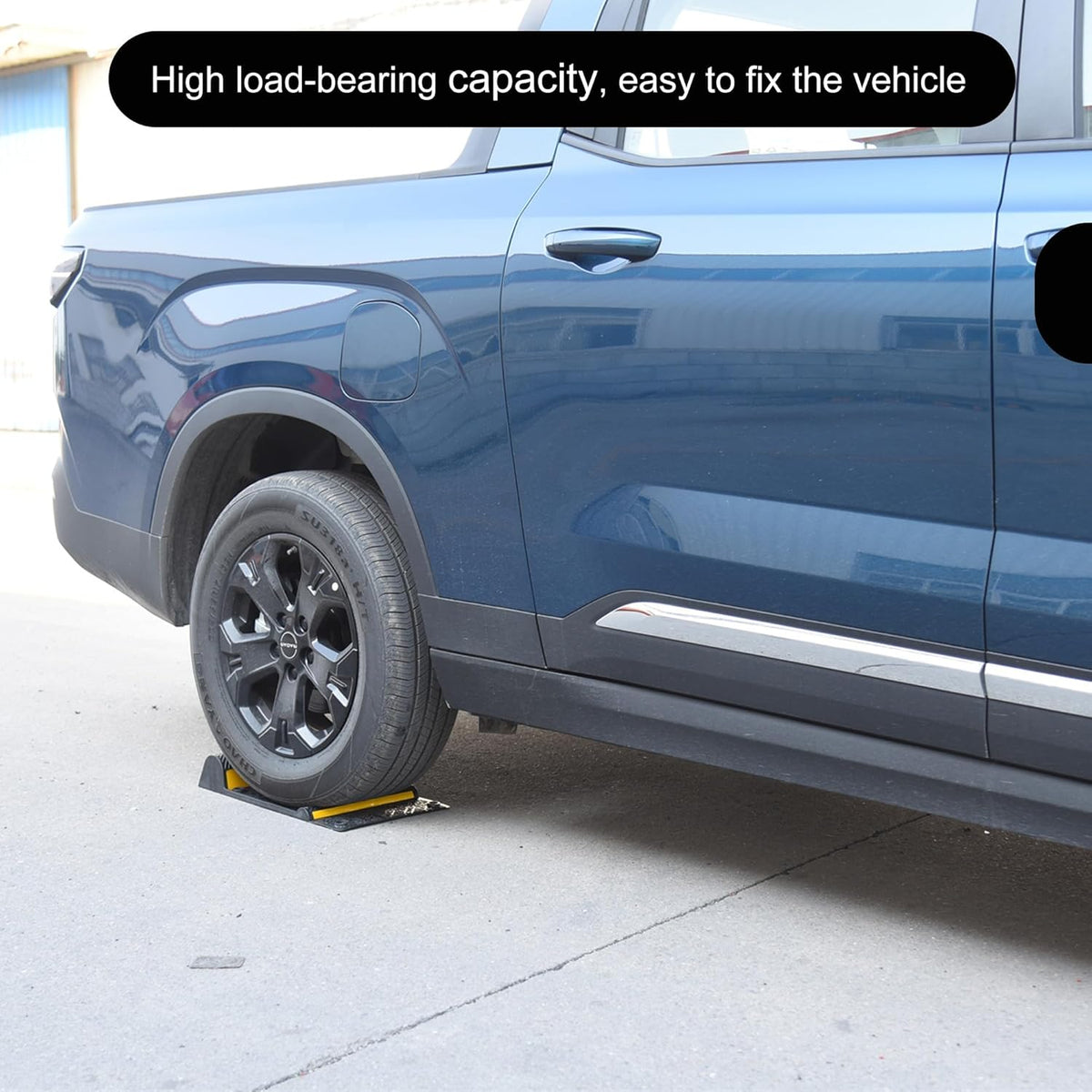 11''x21''/28cmx53cm Parking Guide Mats,Durable Self Adhesive Anti-Skid Wheel Stopper, Parking Assistance Accessories for Garage Vehicles (4 Pack)