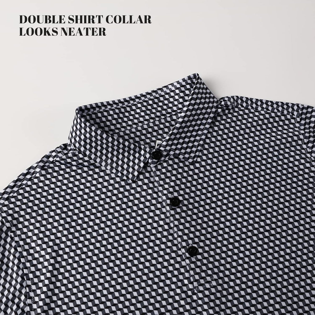 DEOLAX Mens Polo Shirts Fashion Print Mens Golf Shirt Dry Fit Mens Golf Polo Short Sleeve Quick Dry Funny Golf Shirt for Men