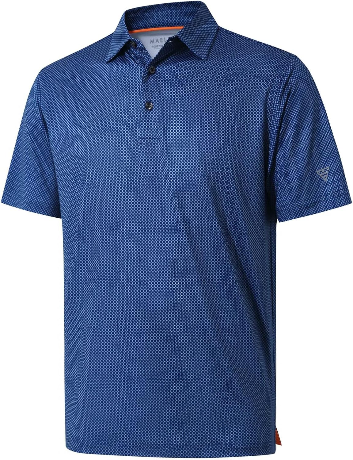 Men's Golf Polo Shirts Short Sleeve Striped Performance Moisture Wicking Dry Fit Golf Shirts for Men