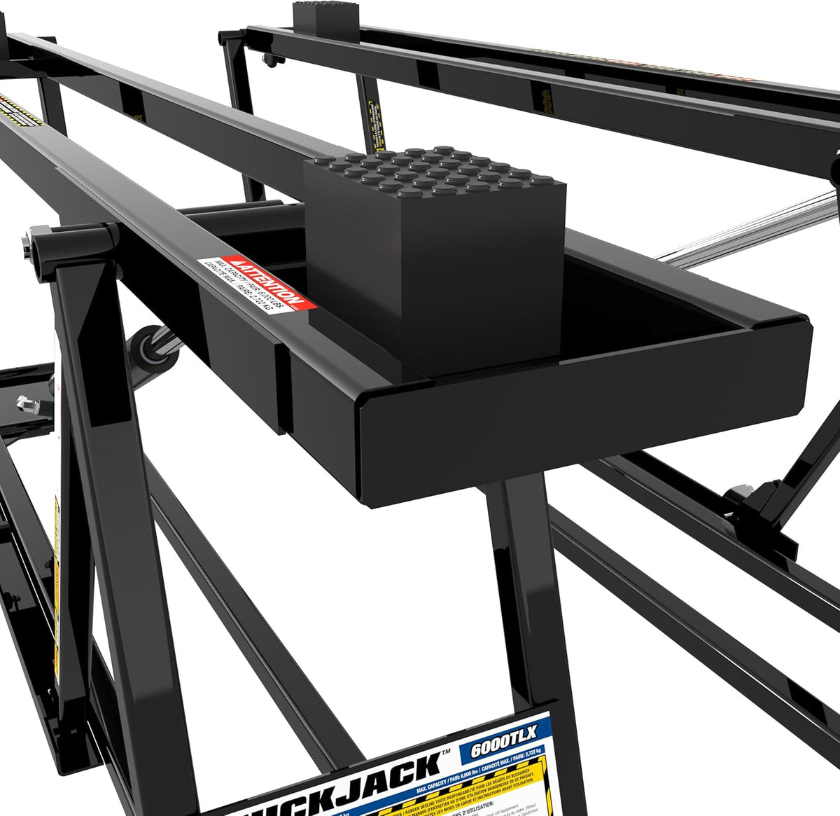QuickJack 6000TLX Portable Car Lift with 6,000lb Capacity, with 110V Power Unit, Safe & Portable Design Garage Lift for Home, Garage, Shop, or Mechanic Auto Repair