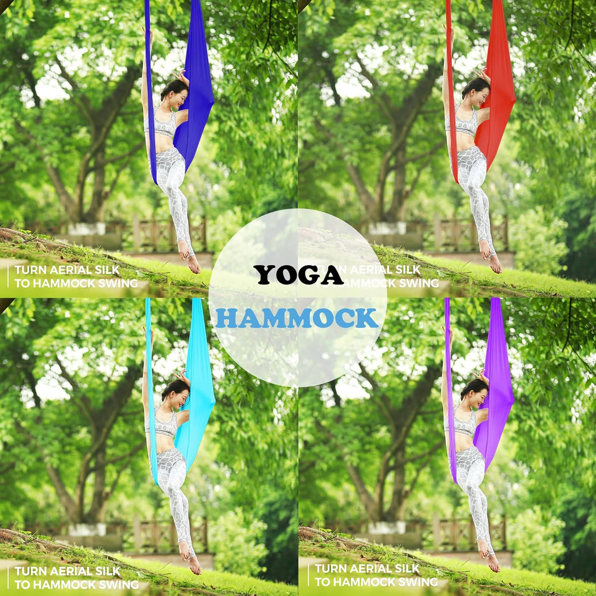 Aerial Silks 11 Yards Aerial Silks For Home Aerial Yoga Swing Aerial Yoga Hammock Swing Aerial Silk For Gymnastics