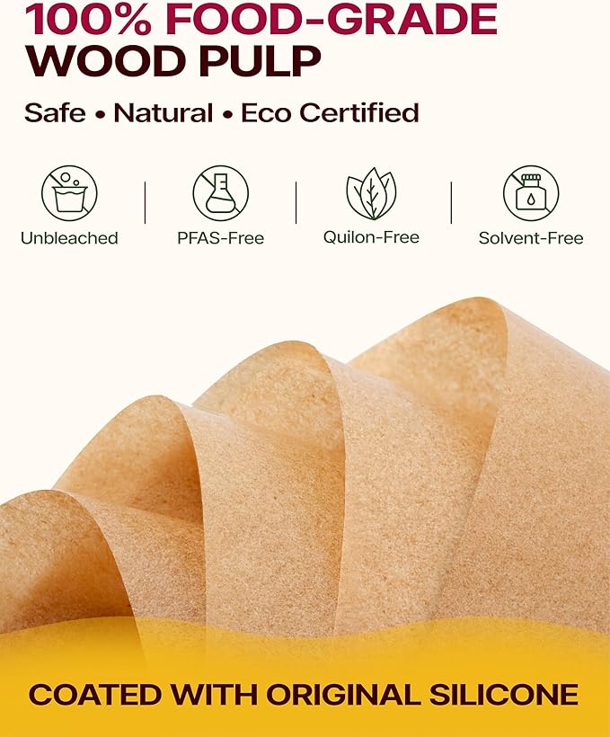 Katbite Parchment Paper Sheets 360 PCS, 12x16 Inches Precut Unbleached Baking Parchment, Non-stick, Non-toxic, Heavy Duty Flat Baking Paper for Oven, Cooking, Grilling, Air Fryer and Steaming