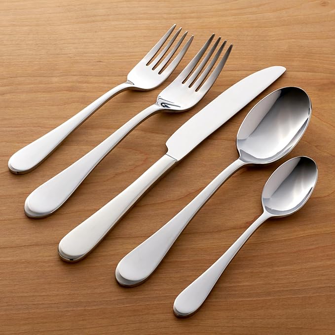Oneida Icarus 45-Piece Flatware Set, Service for 8, Silver