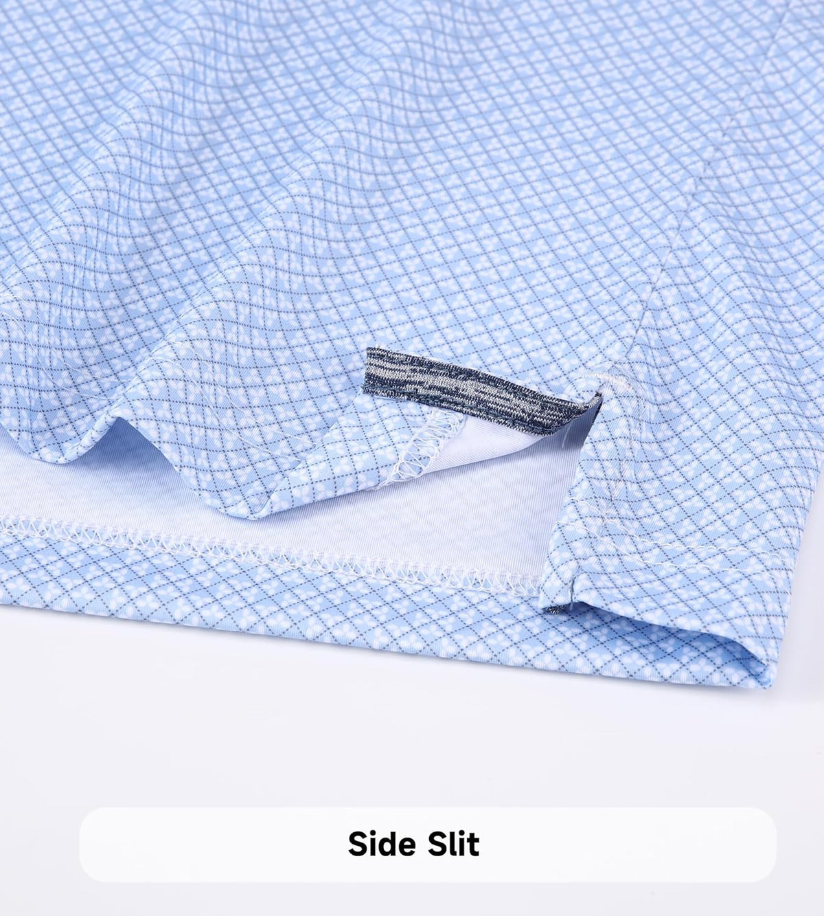 SAMERM Mens Golf Shirts Short Sleeve Dry Fit Performance Moisture Wicking Print Sport Polo Shirts for Men Casual