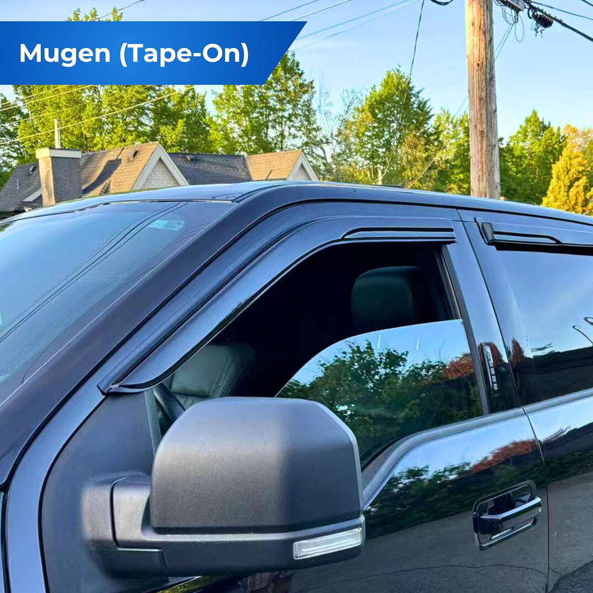 KPY Window Visor Compatible with Kia Soul 2014-2019, 4PC Rain Guard Side Window Vent Deflectors Tape-On Mugen Style, 2014 2015 2016 2017 2018 2019