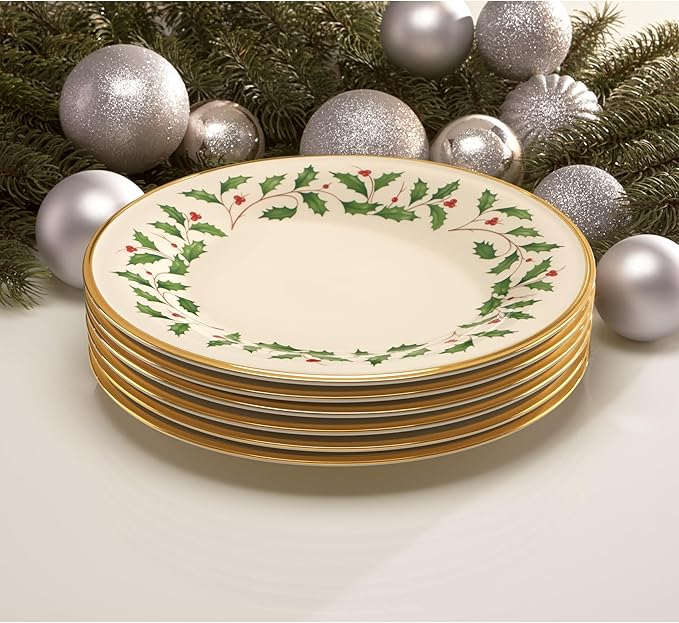 Lenox 146504000 Holiday Dinner Plate, Christmas Dinnerware