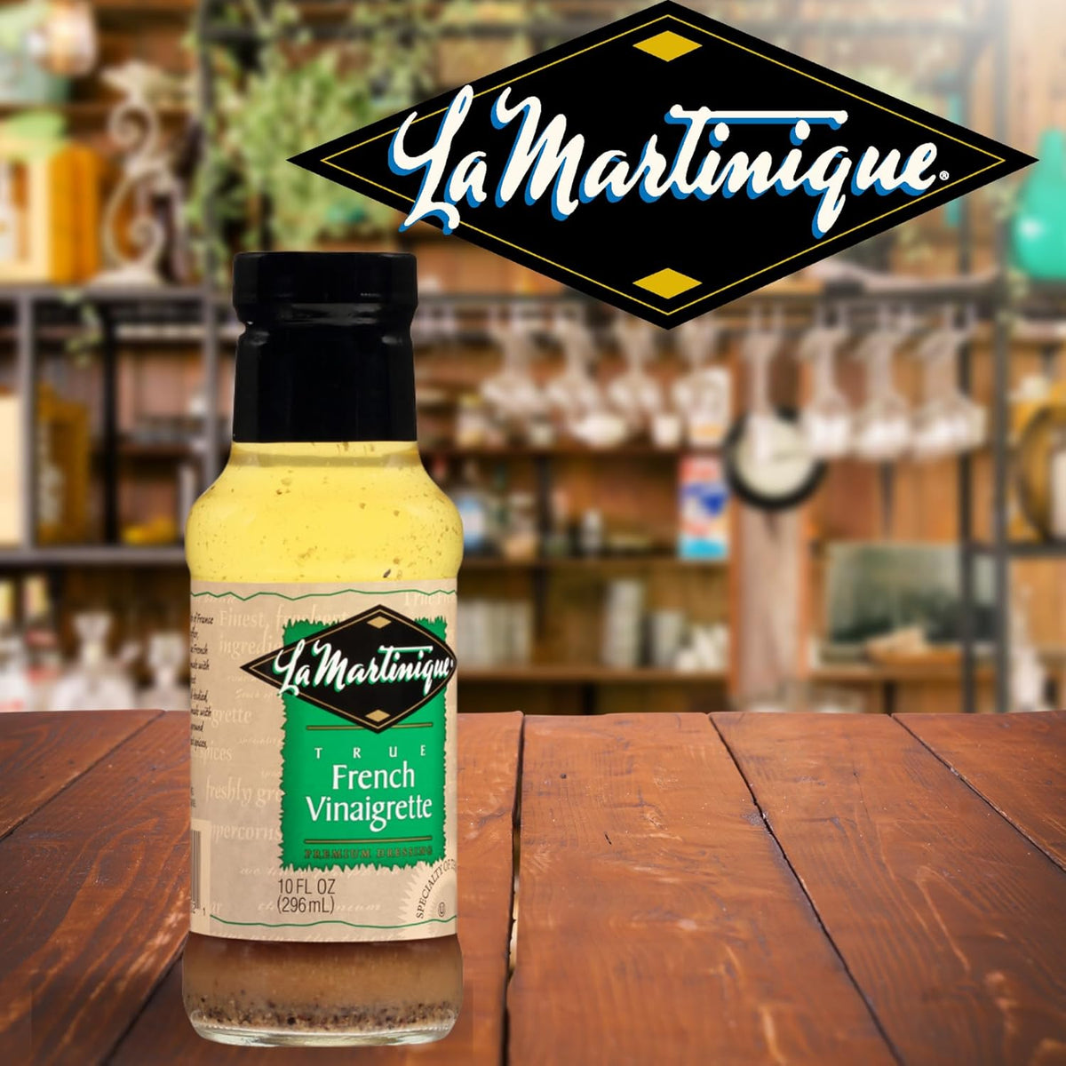 La Martinique True French Vinaigrette Dressing 10 Ounce Bottle (Pack of 3)