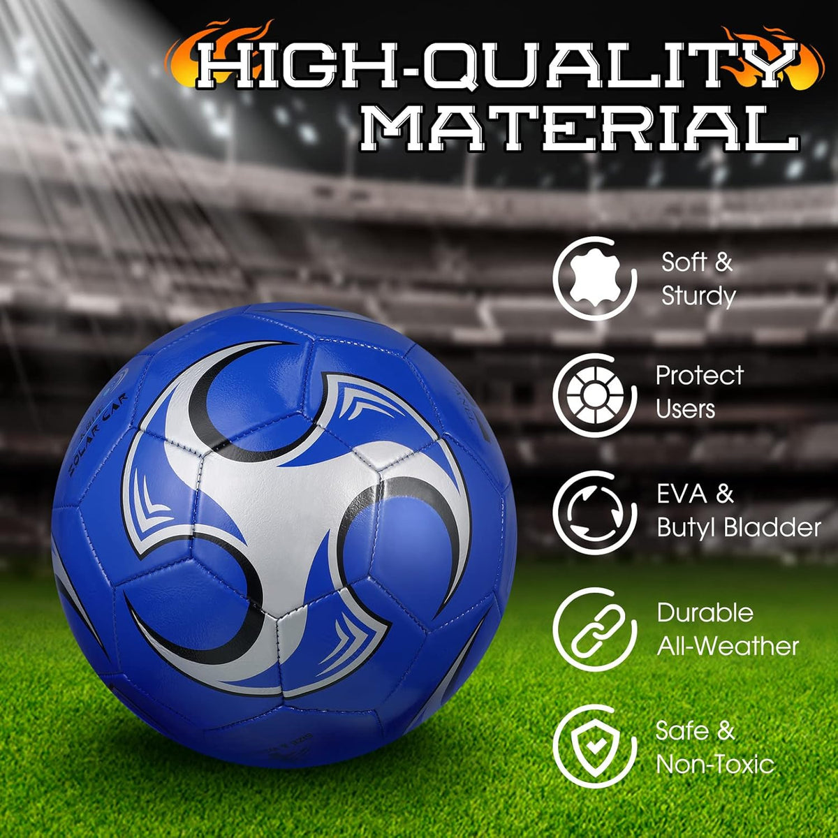 Lenwen 12 Pcs Soccer Balls with Pump Bulk Official Size 5 4 3 Kids Teen Adult Indoor Outdoor Sports Soccer Ball Toddler Youth Gift for Training Game Practice Christmas Operation