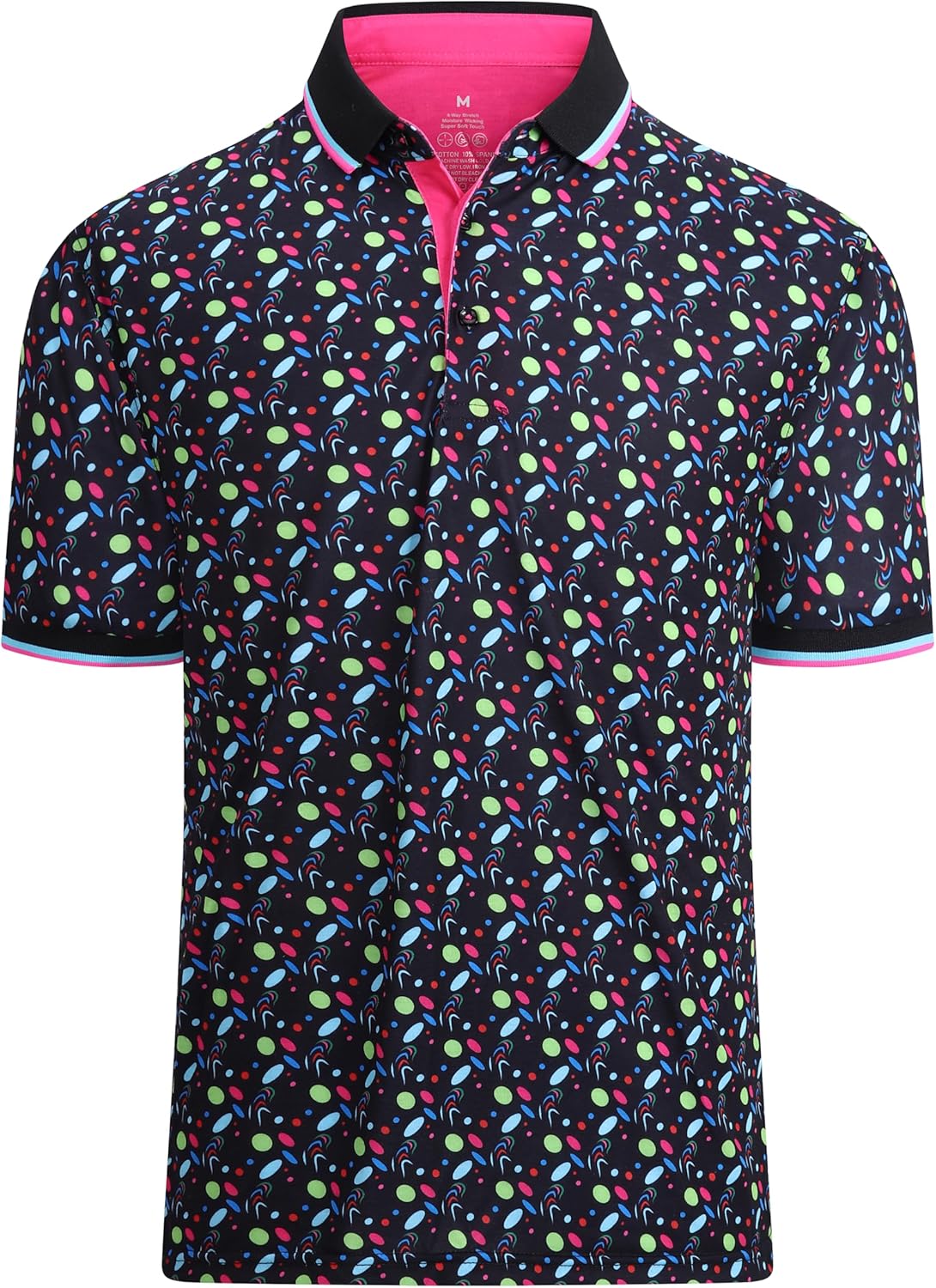 Alex Vando Mens Polo Shirts Short Sleeve Regular Fit Fashion Designed Shirt