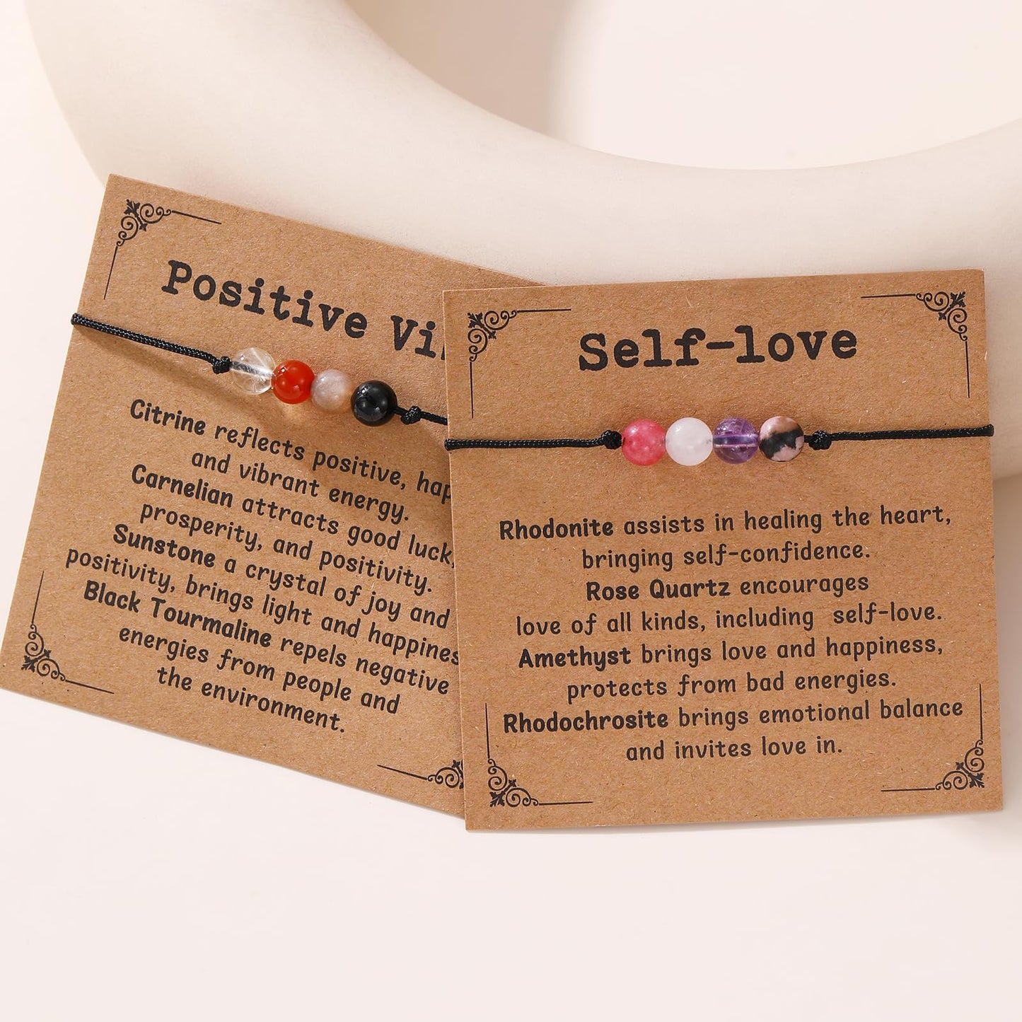 Korotho Safe Travels Bracelet for Women Men, Enjoy The Journey Bracelets Travel Protection Jewelry Natural Gemstone Beaded Bracelet Healing Crystal Safe Journey Health Anxiety Stress Relief Gifts
