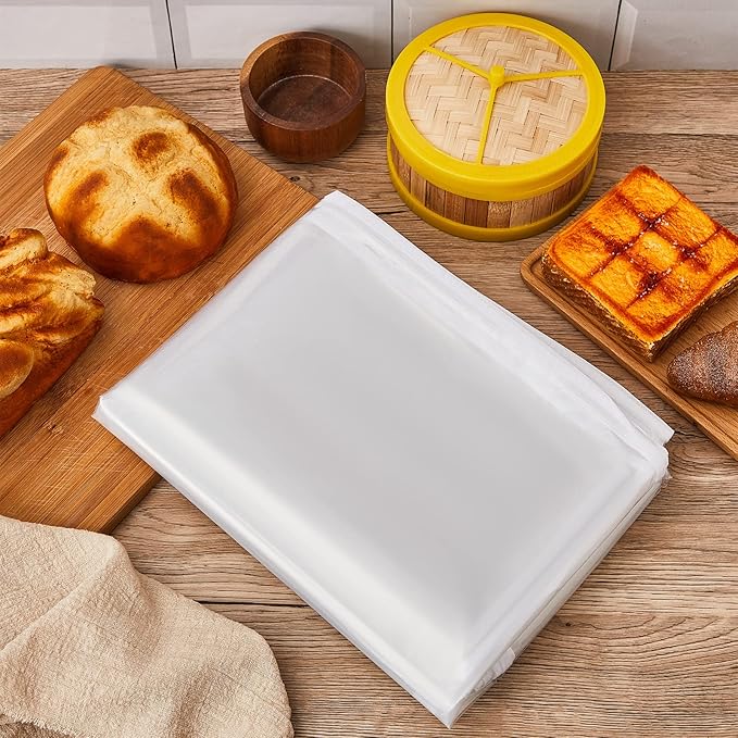 Riakrum 1 Pc Bun Pan Rack Cover Bakers Rack Cover 20 Tier Sheet for Home Kitchen Restaurant Dining Bakery 28" L x 23" W x 61" H (Clear,Peva)
