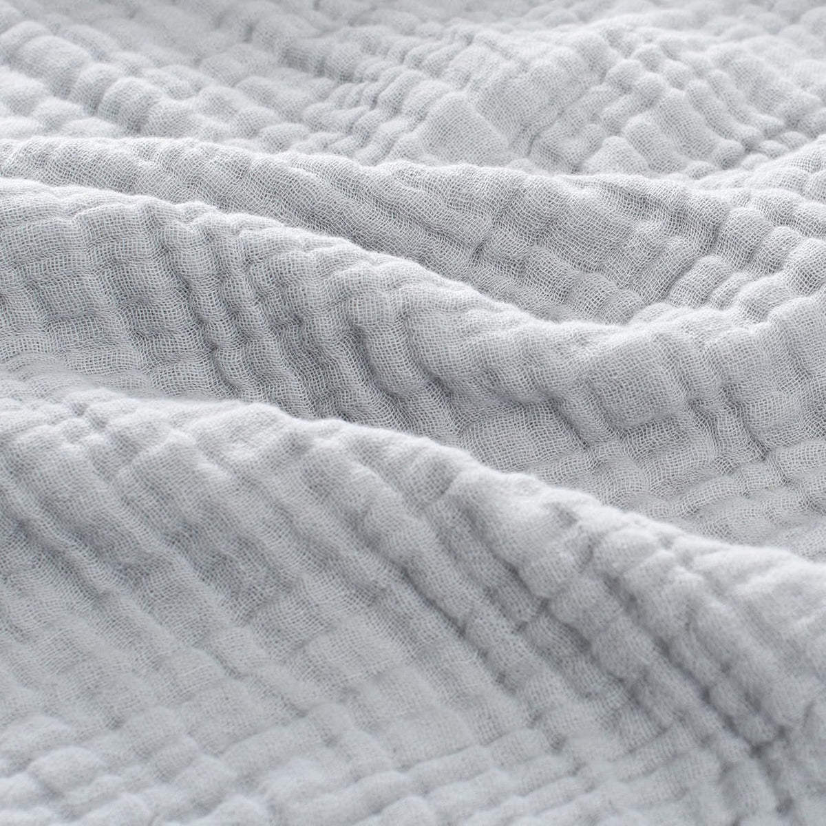 Carriediosa 100% Cotton Muslin Throw Blanket 50" X 70" Throw XL Size，4-Layers Summer Gauze Throws for Bed Couch，Soft Lightweight Breathable Linen Blankets Bedspread for Adults All Season，Grey