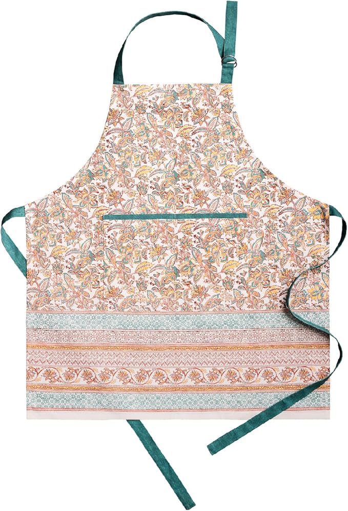 Maison d' Hermine 100% Cotton Apron for women with Pocket Kitchen Chef Apron for Men Cooking Mothers Day Gifts
